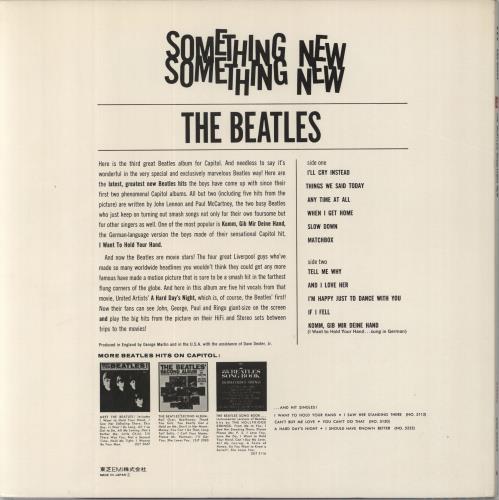 The Beatles Something New + Obi Japanese vinyl LP album (LP